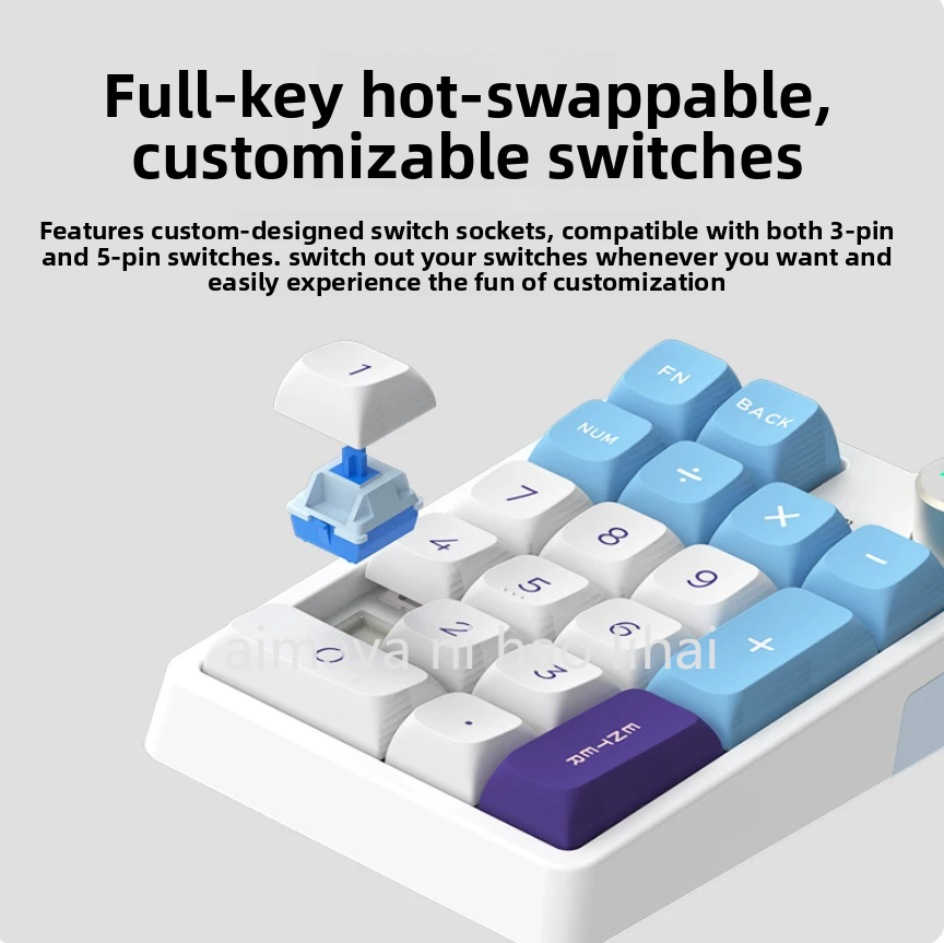 Esports Gaming Keyboard - Kzzi K20 Mini-Tastatur, drei Modi, Bluetooth,