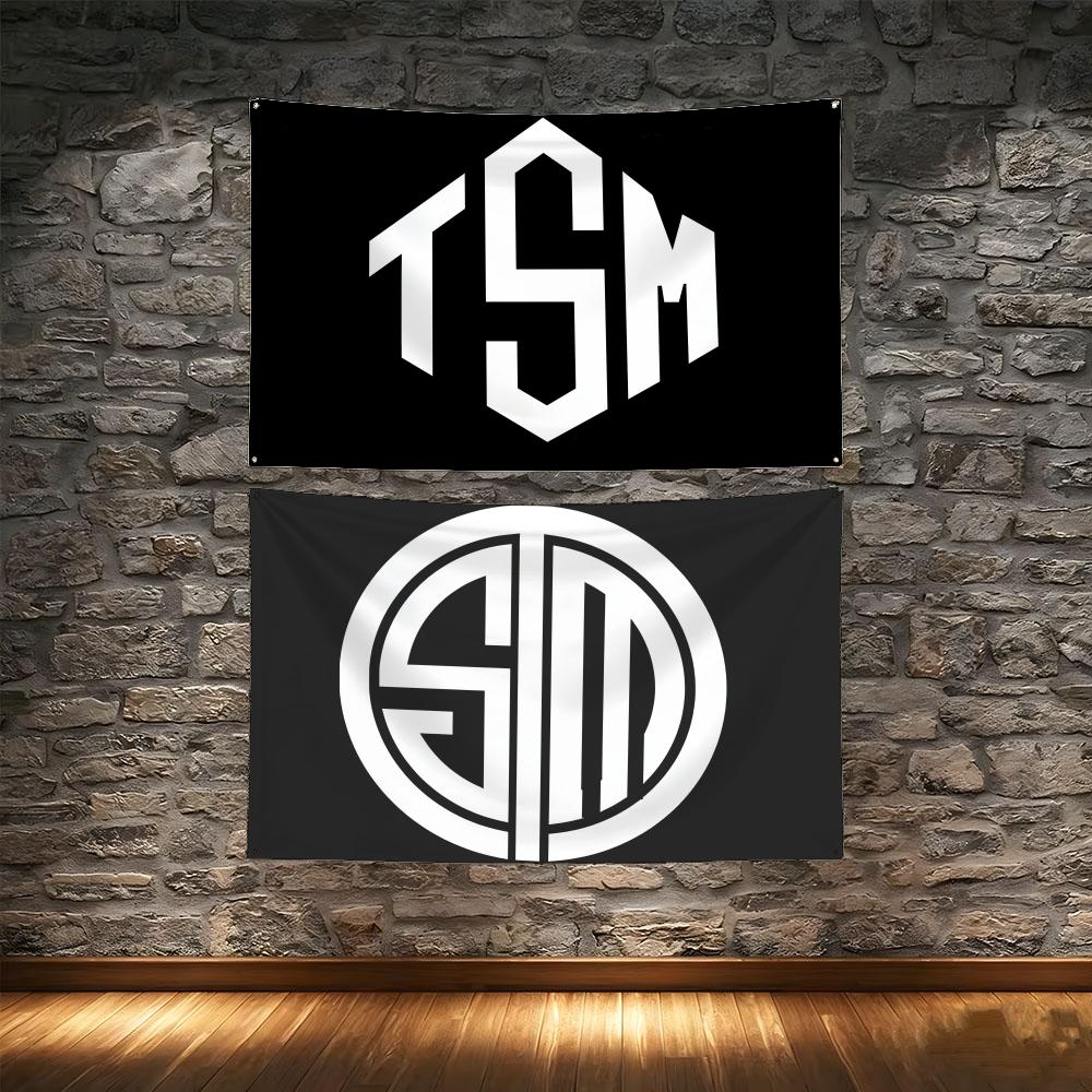 Esports Gaming Photo - Wettbewerbsfähige Gaming-TSM-Esports-Flaggen, Wandteppich, kreatives Muster, Foto,