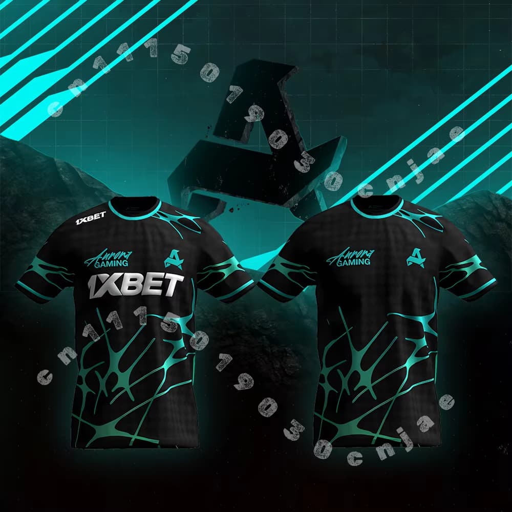Esports Gaming Sleeve - Esports Anuna Gaming MAJ3R Türkisfarbenes Fluid-Print
