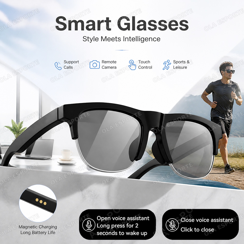 Esports Gaming Photo - Neue Kamera-KI-Smart-Brille 2026 Touch-Steuerung Fotoaufnahme Übersetzer