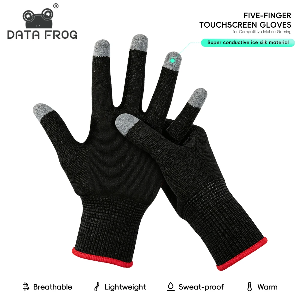 Esports Gaming Finger Sleeve - Data Frog Mobile-Gaming-Handschuhe für Profi-E-Sports, Hochsensitive