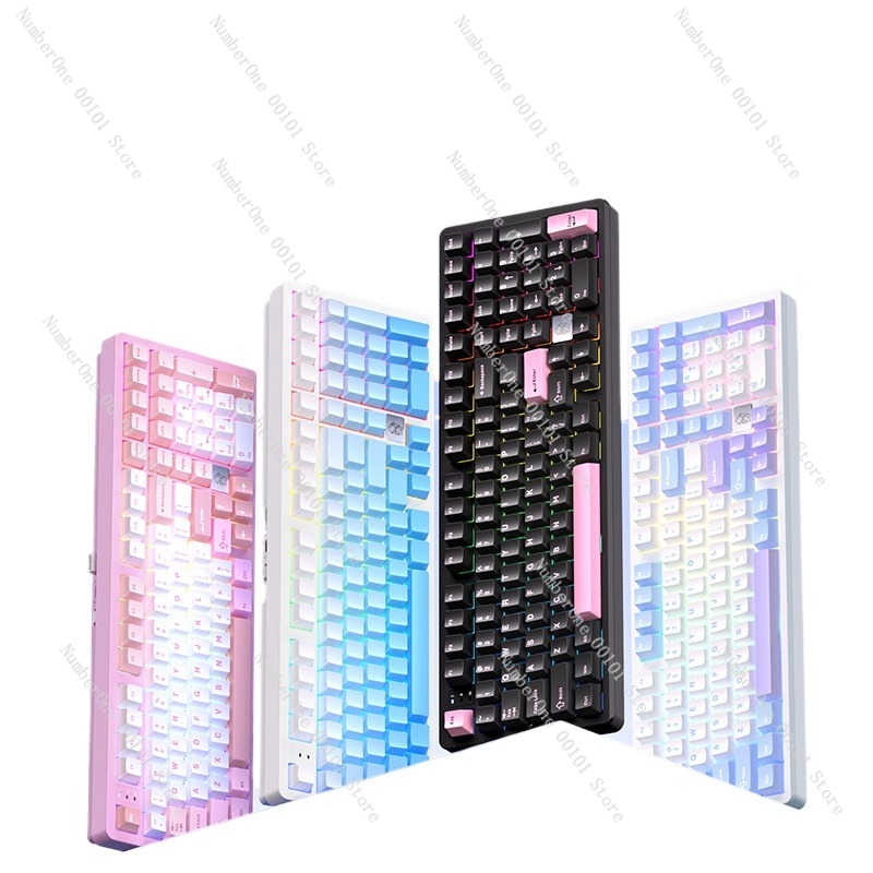 Esports Gaming Keyboard - Mechanische Tastatur aus Aluminiumlegierung, kabellose Bluetooth-